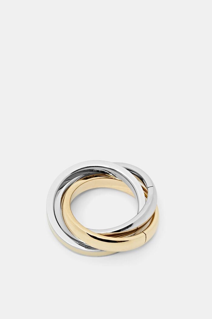 Trio-ring av rostfritt stål, GOLD, overview