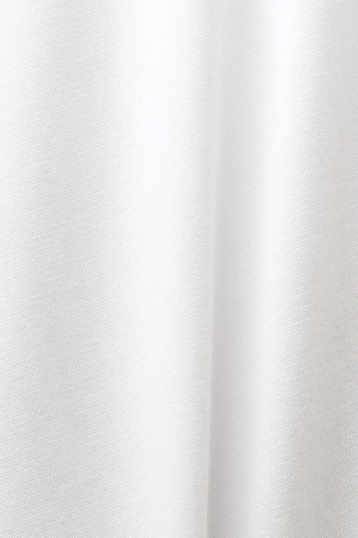 Ärmlös tröja med rund ringning, WHITE, detail image number 5