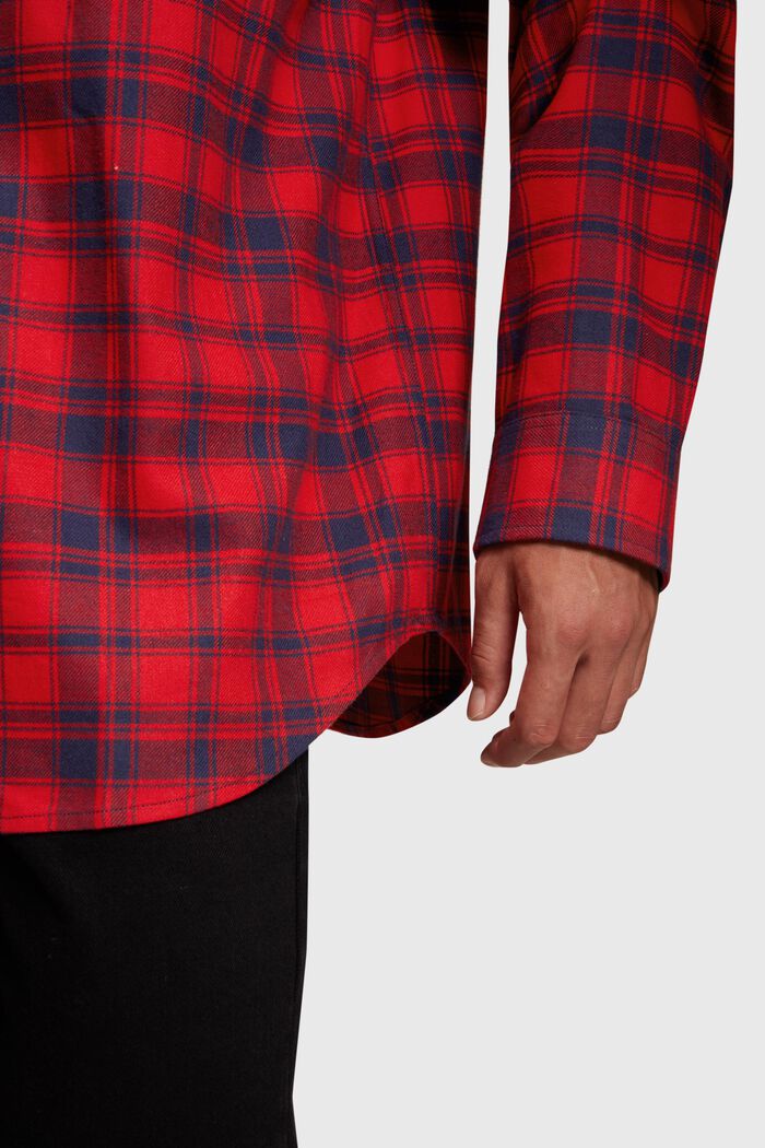 Rutig flanellskjorta, RED, detail image number 4