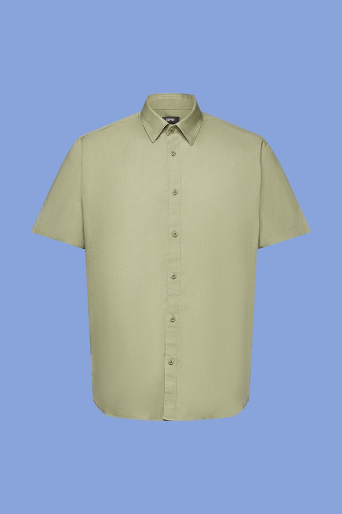 Kortärmad button down-skjorta, LIGHT KHAKI, detail image number 5