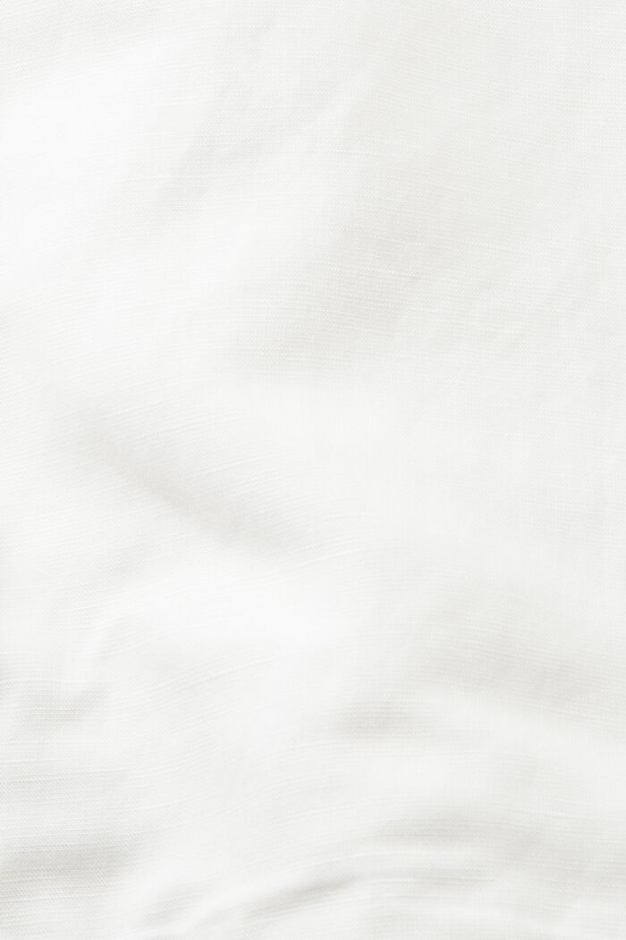 Övergångsjacka med huva, linneblandning, WHITE, detail image number 5