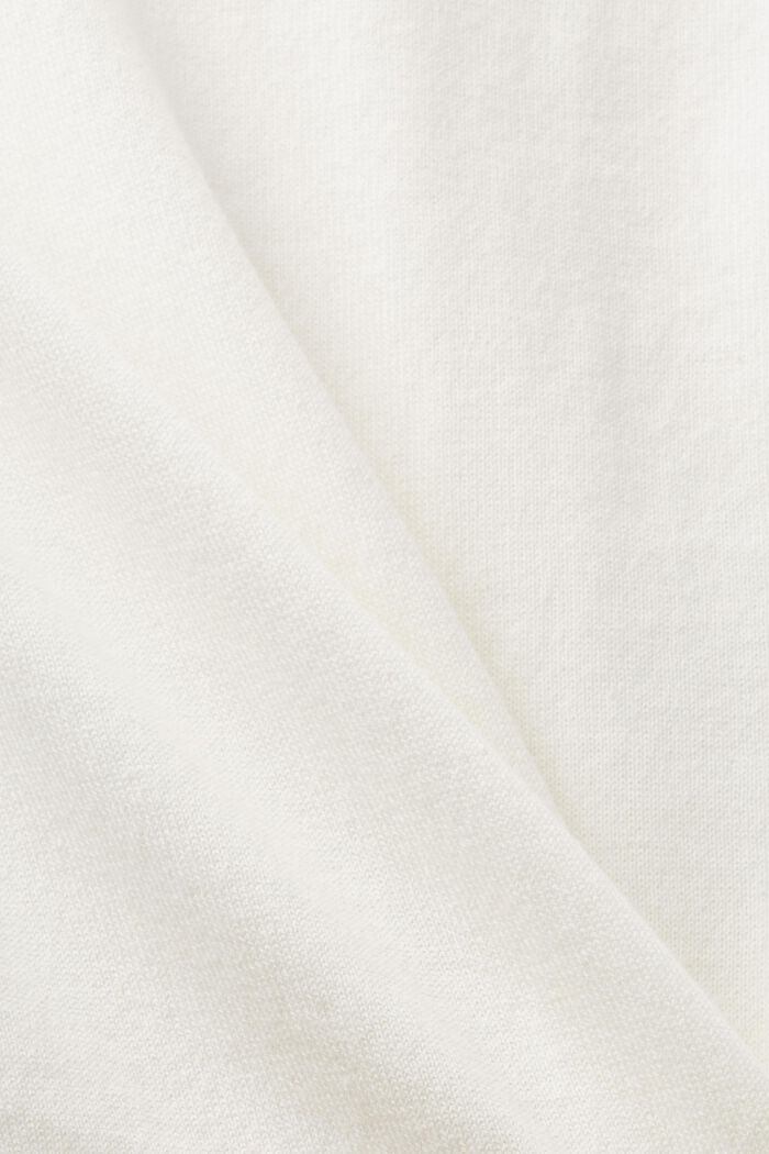 V-ringad tröja i bomull, OFF WHITE, detail image number 5
