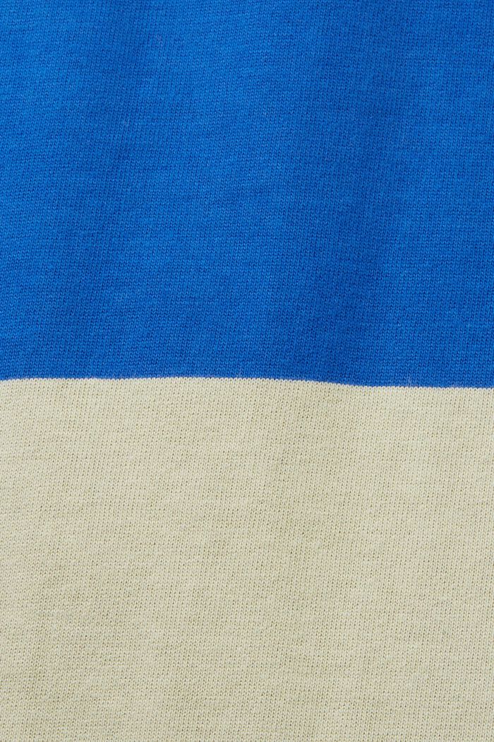 Randig långärmad pikétröja, BRIGHT BLUE, detail image number 5