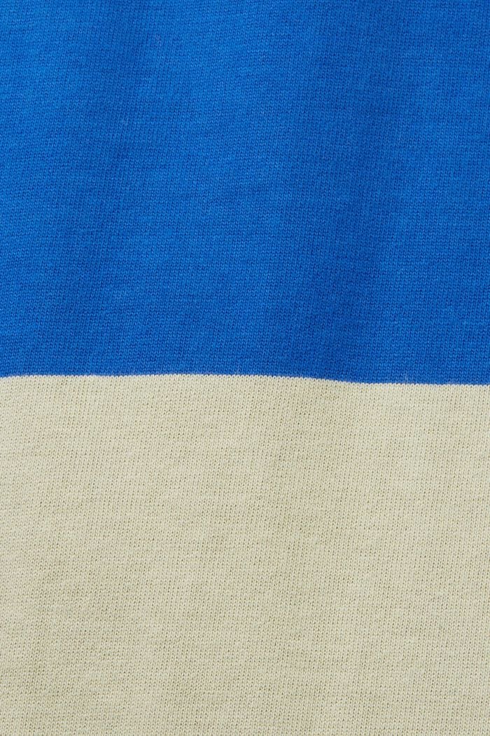 Randig långärmad pikétröja, BRIGHT BLUE, detail image number 5