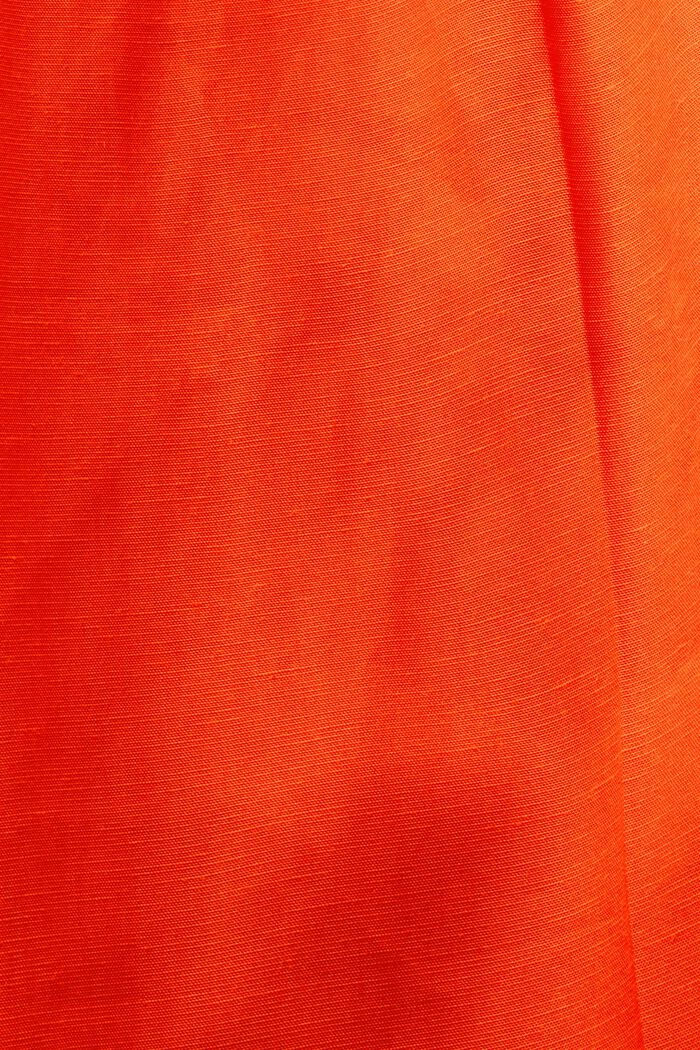 Mixa och matcha: kort culottebyxa med hög midja, BRIGHT ORANGE, detail image number 6