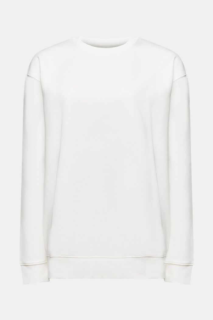 Sweatshirt i bomullsmix, OFF WHITE, detail image number 6