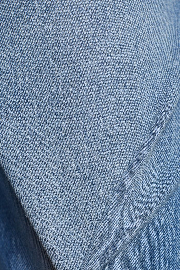 Jeans i snickarmodell med hög midja, BLUE MEDIUM WASHED, detail image number 7