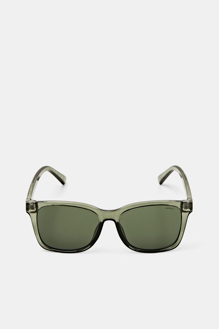 Kantiga solglasögon, OLIVE GREEN, detail image number 0