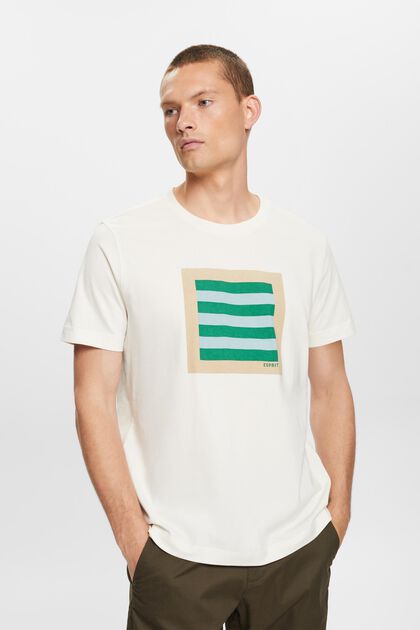 Grafisk T-shirt i bomullsjersey