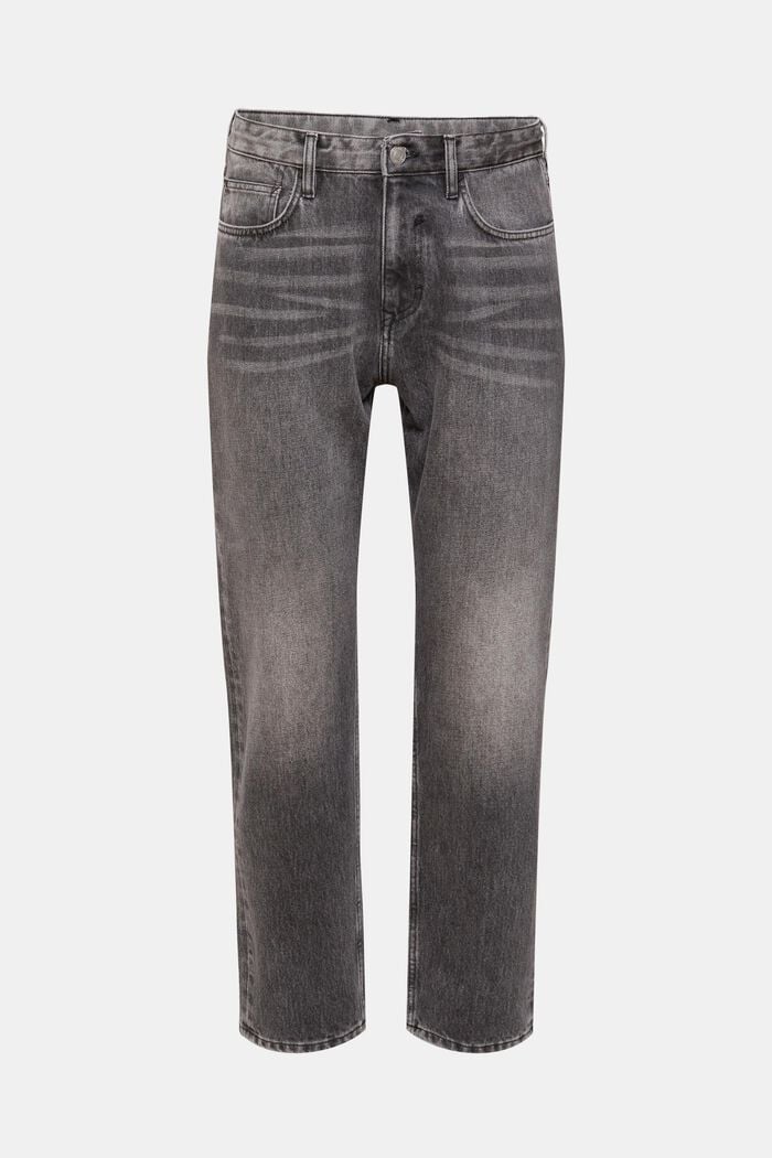 Jeans med raka ben, GREY MEDIUM WASHED, detail image number 7