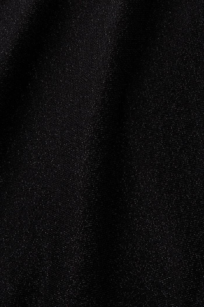 Gnistrande tröja med fladdermusärm, LENZING™ ECOVERO™, BLACK, detail image number 5