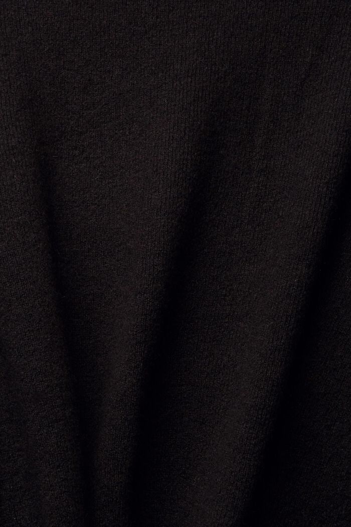 Med ull: mjuk tröja, BLACK, detail image number 1