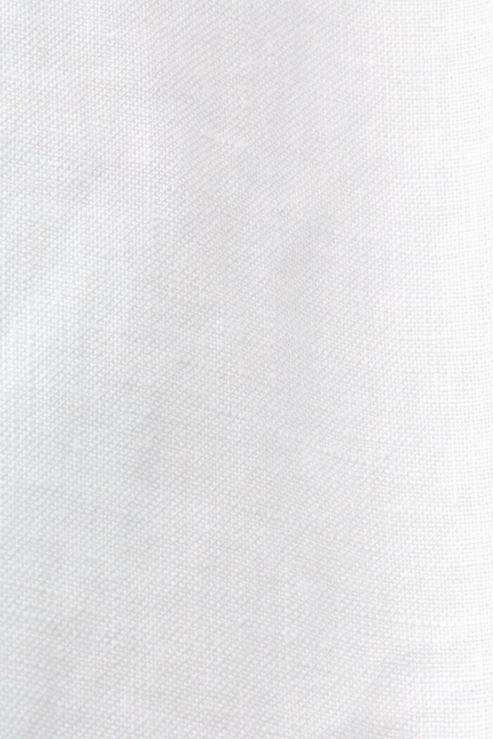Midikjol med skärp, 100% linne, WHITE, detail image number 5