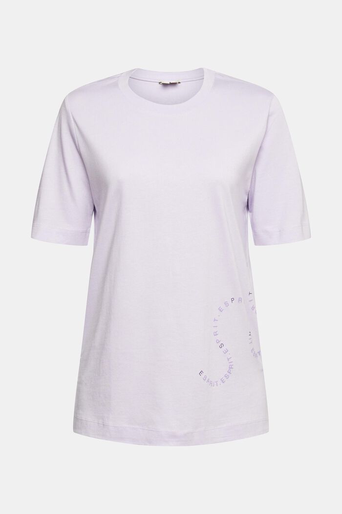 Med TENCEL™: T-shirt med tryck, LILAC, detail image number 5