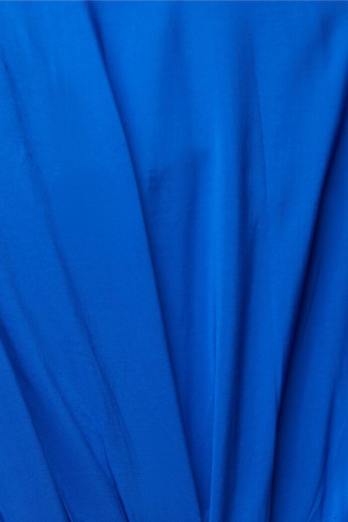 Klänning med smockad midja, LENZING™ ECOVERO™, BRIGHT BLUE, detail image number 6