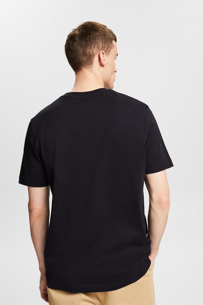 T-shirt med grafiskt tryck, BLACK, detail image number 2