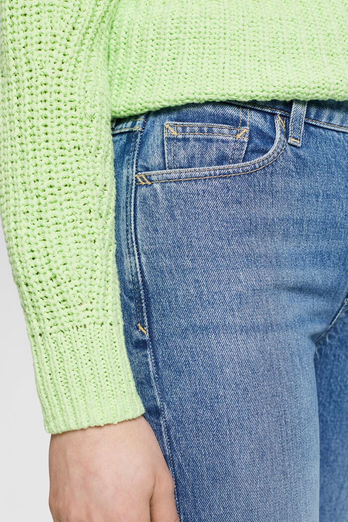 Jeans med medelhög midja och raka ben, BLUE LIGHT WASHED, detail image number 2