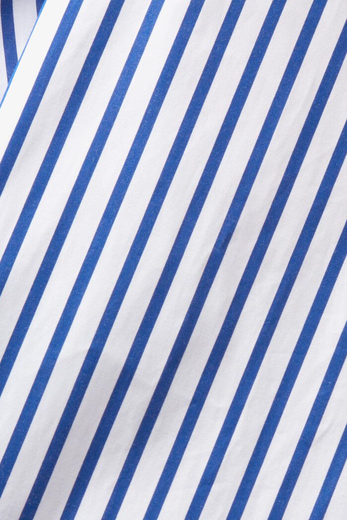Randig skjorta i bomullspoplin, BRIGHT BLUE, detail image number 7
