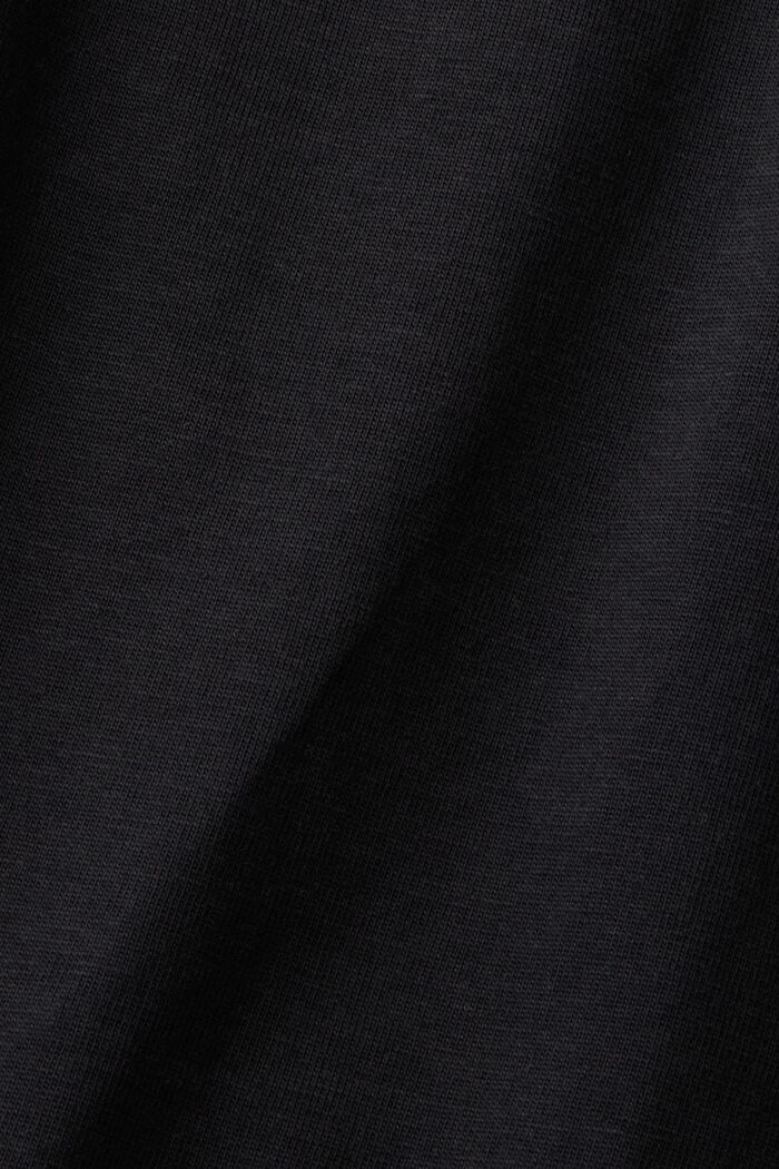 Ledig T-shirt, 100% bomull, BLACK, detail image number 6