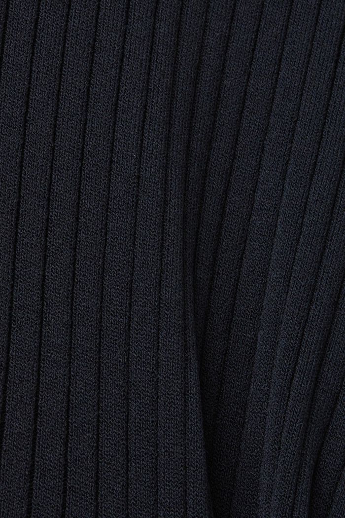 Veckad långärmad omlottklänning, BLACK, detail image number 5