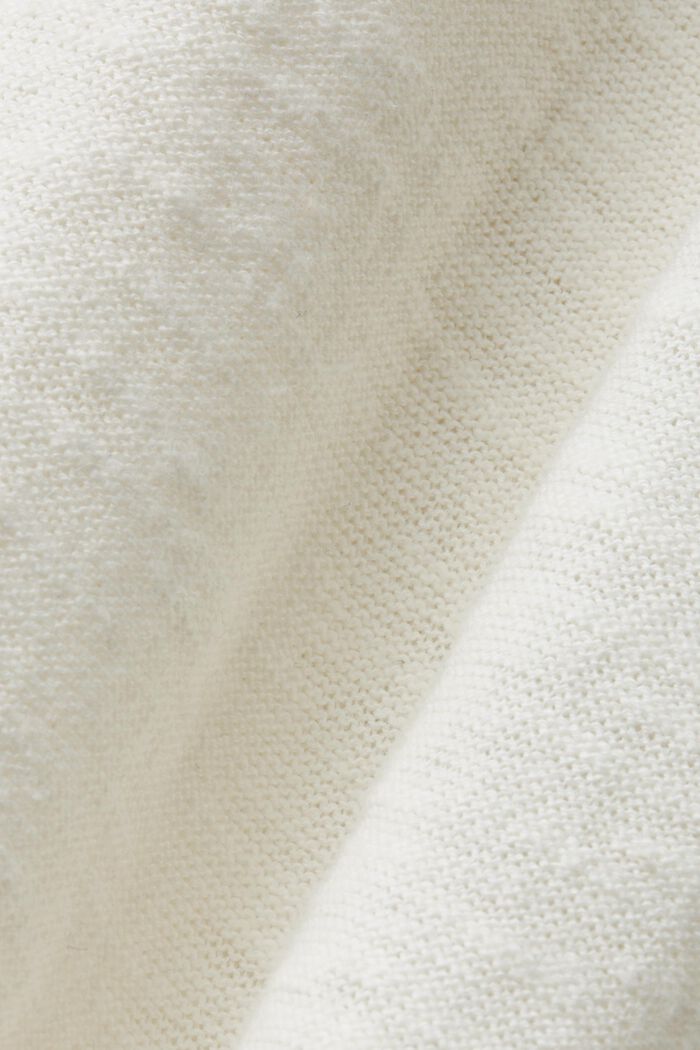 Kortärmad tröja, bomull-linnemix, ICE, detail image number 5