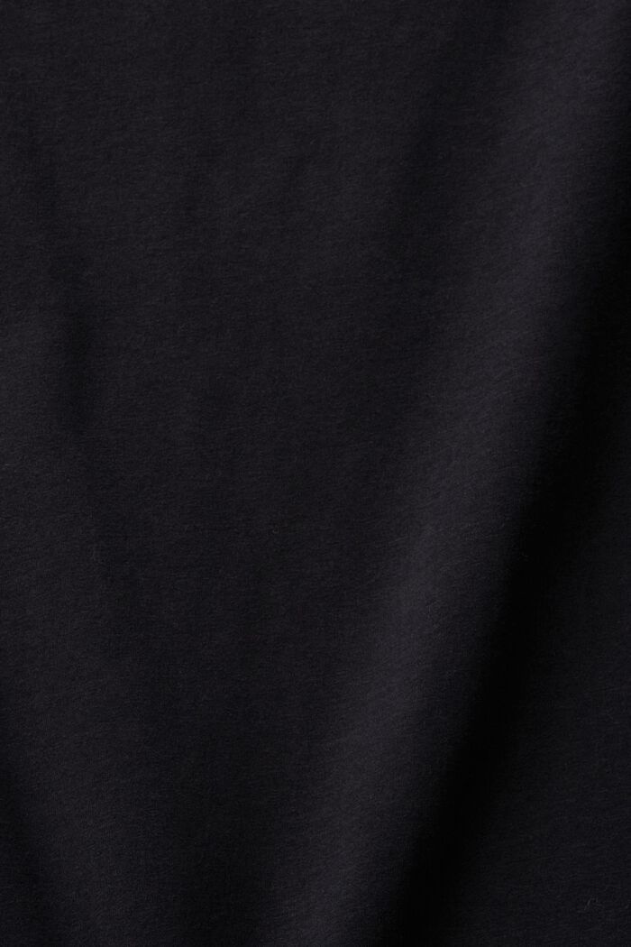 Långärmad topp i jersey, BLACK, detail image number 5