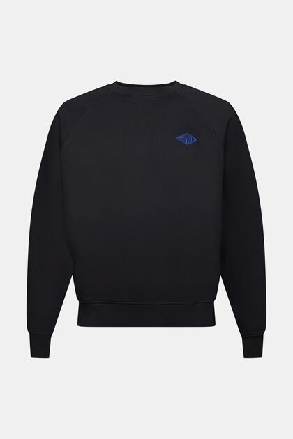 Sweatshirt i fleece med logo