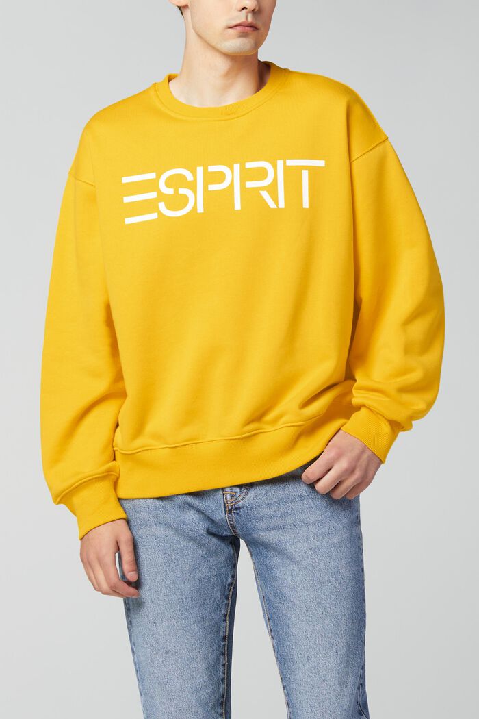 Sweatshirt med logotryck i unisexmodell