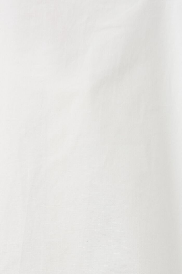 Kortärmad poplinskjorta i bomull, OFF WHITE, detail image number 7