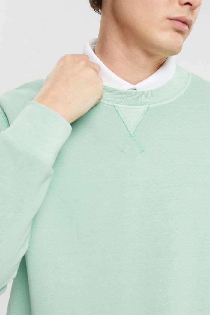 Enkel sweatshirt med normal passform, LIGHT AQUA GREEN, detail image number 2