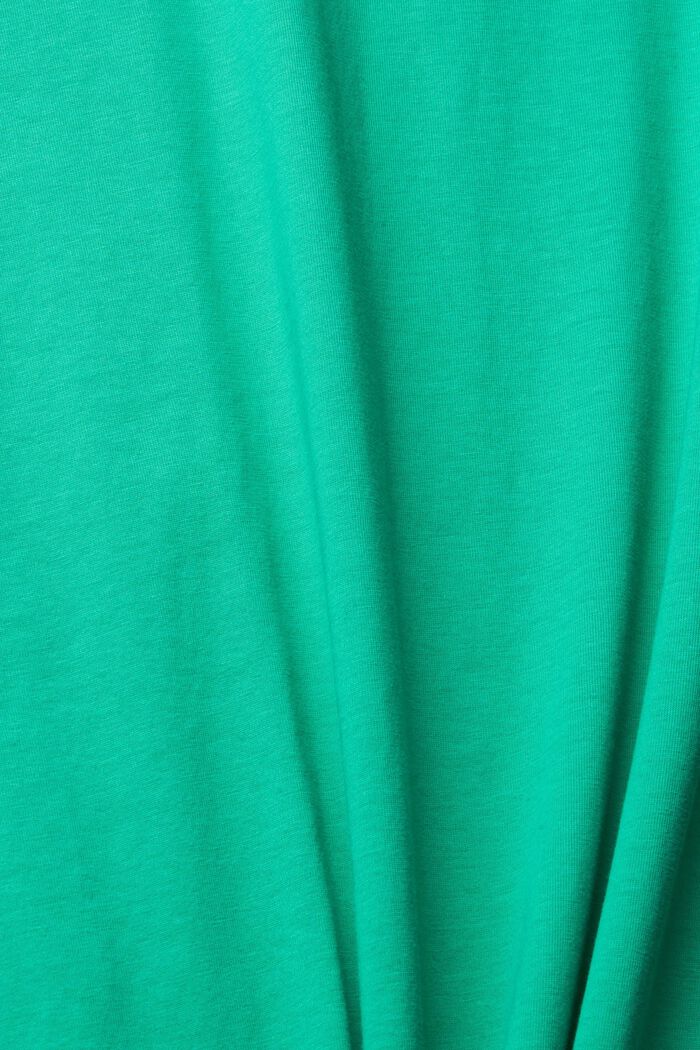 Lång T-shirt, GREEN, detail image number 4