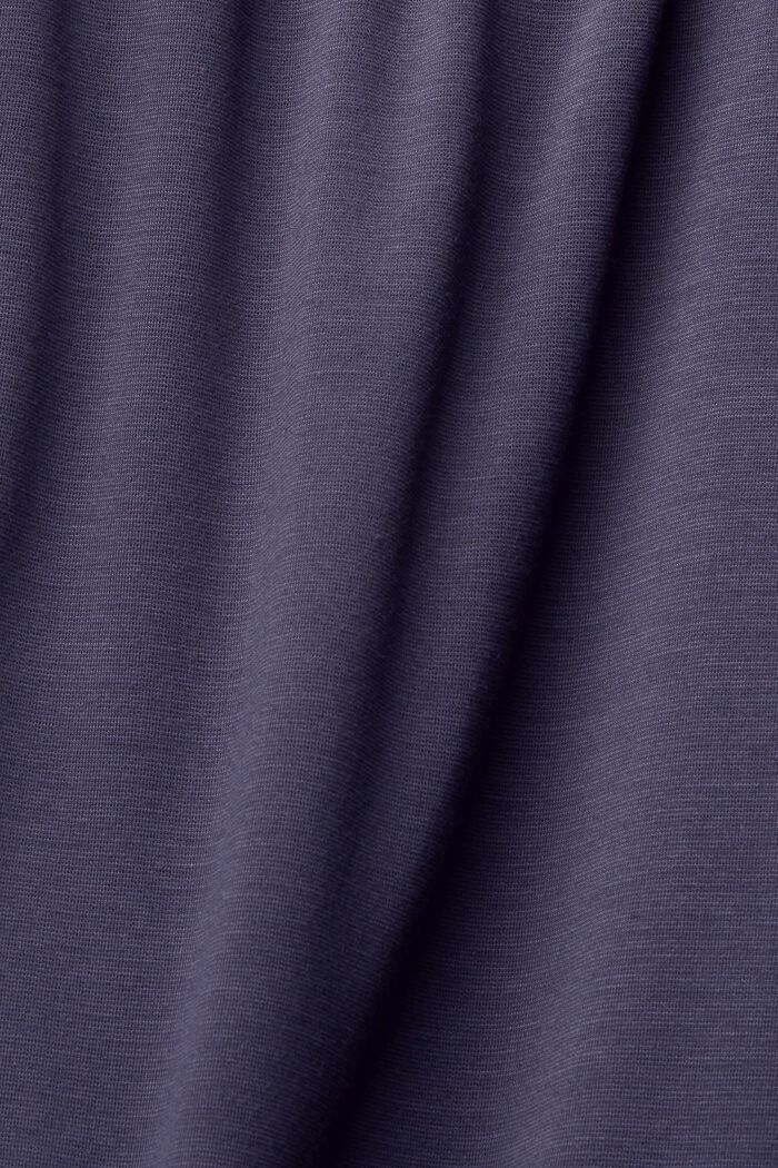 Jerseyklänning i skjortbluslook, LENZING™ ECOVERO™, DARK BLUE, detail image number 5