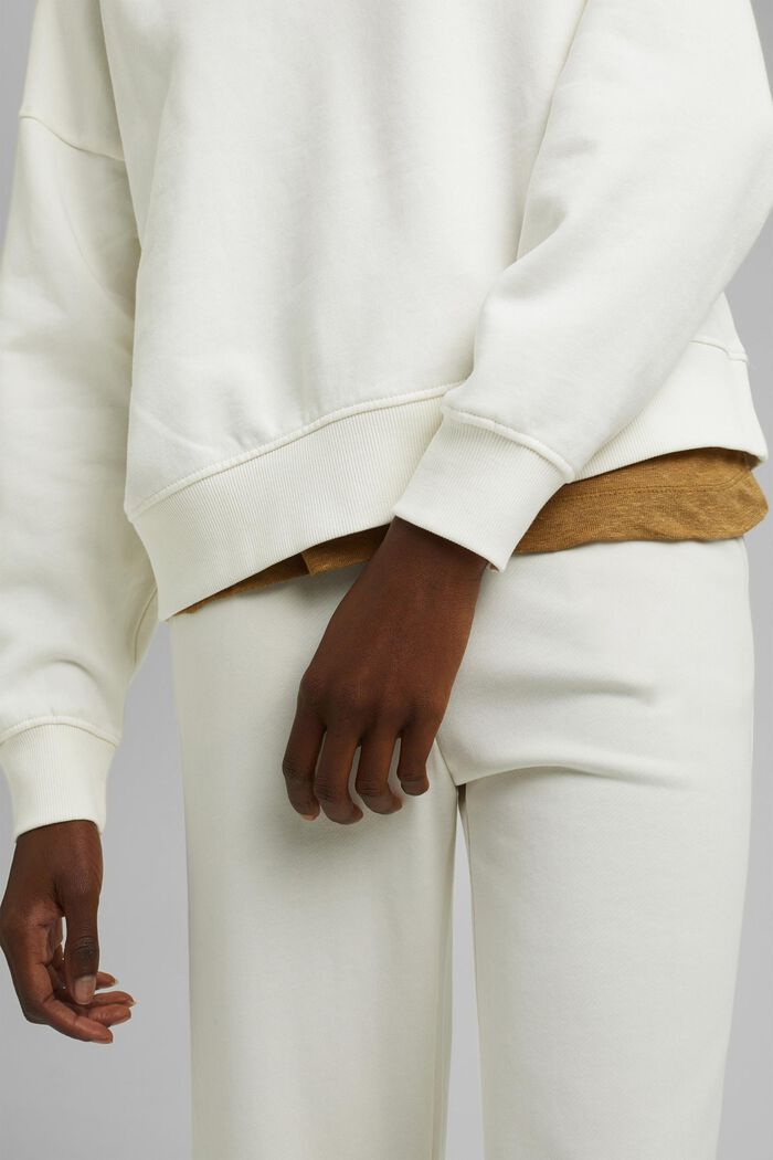 Sweatshirt i 100% ekobomull, OFF WHITE, detail image number 2
