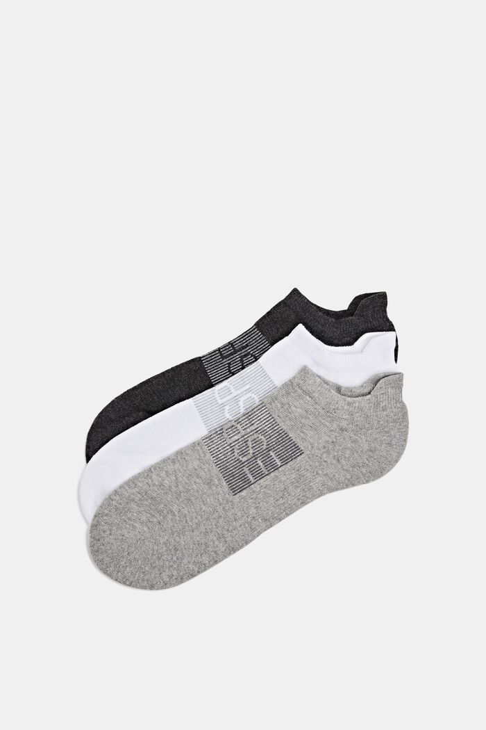Sneaker socks, WHITE/GREY, detail image number 2