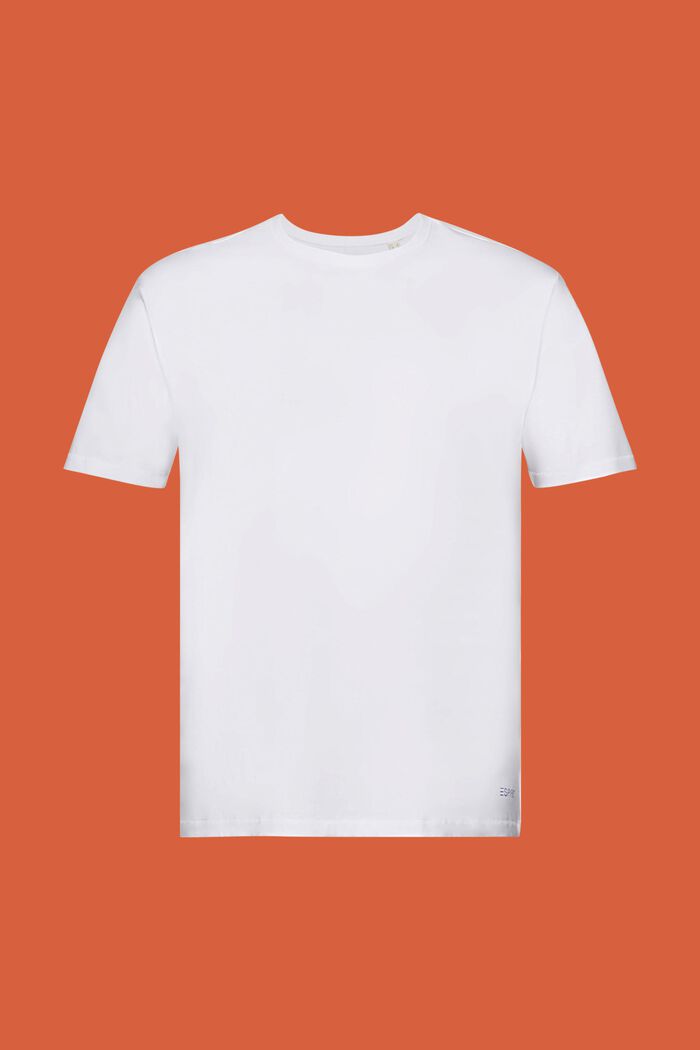 T-shirt med tryck bak, 100% bomullsjersey, WHITE, detail image number 7