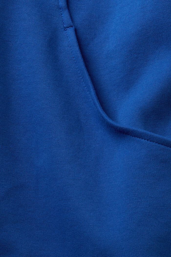Sweatshirt med dragkedja, bomullsmix, BRIGHT BLUE, detail image number 4