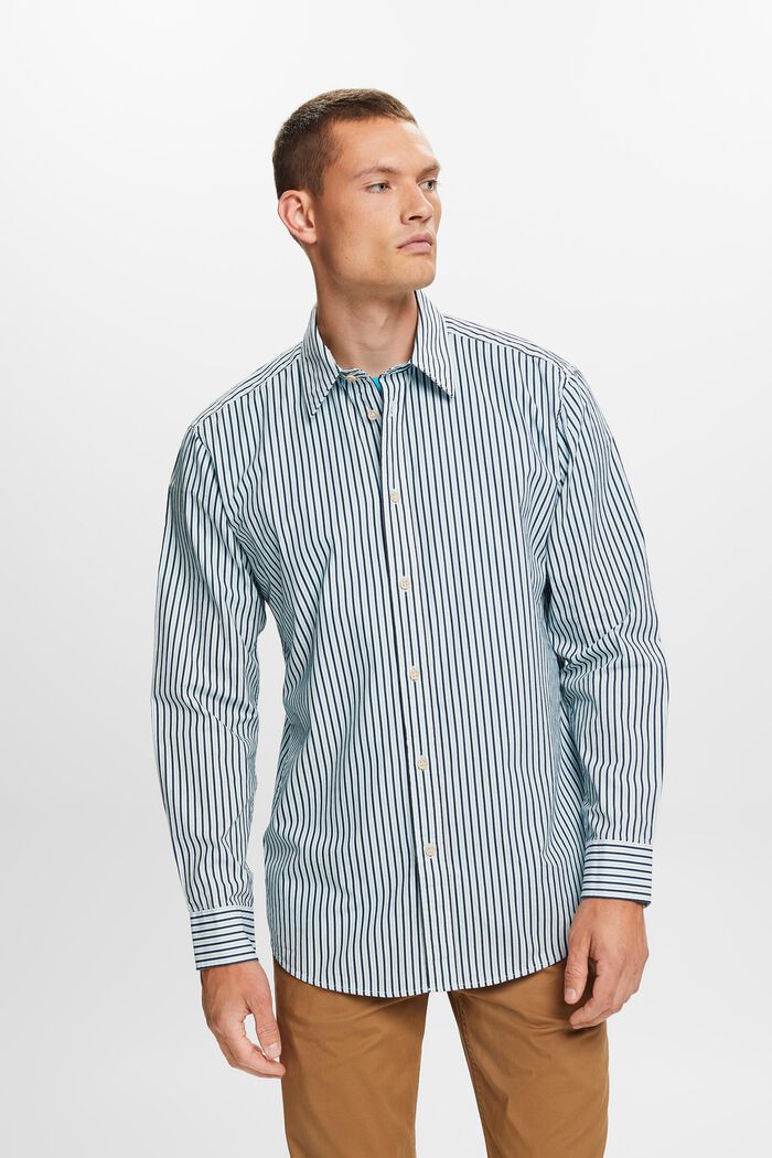 Skjorta med ränder, 100% bomull, ICE, detail image number 0