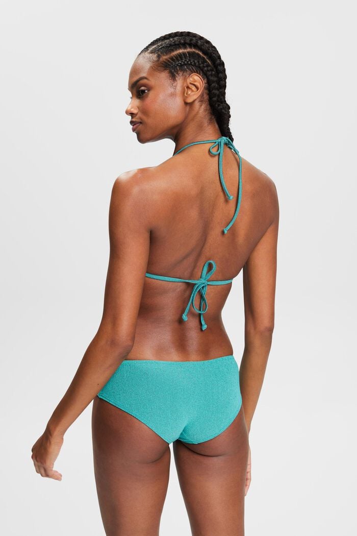 Tvåfärgad bikiniunderdel, AQUA GREEN, detail image number 2
