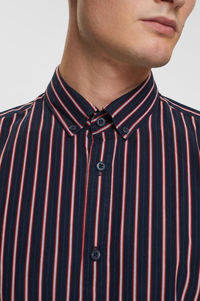 Randig button down-skjorta, NAVY, detail image number 0