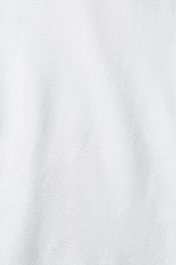 T-shirt med präglad logo, WHITE, detail image number 5