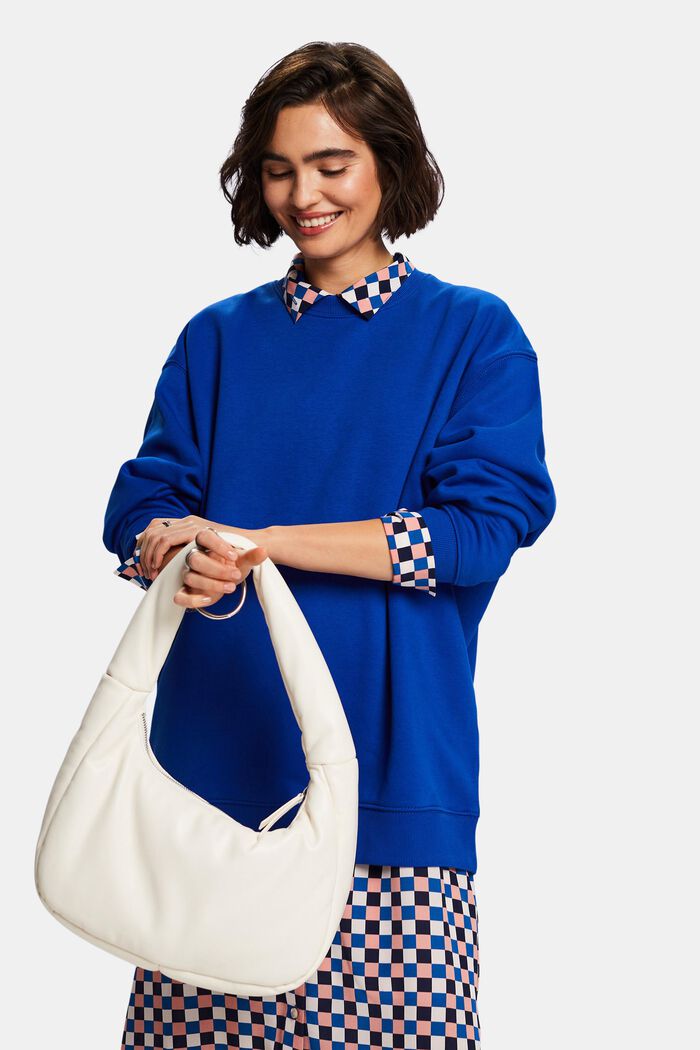 Sweatshirt i bomullsmix, BRIGHT BLUE, detail image number 0