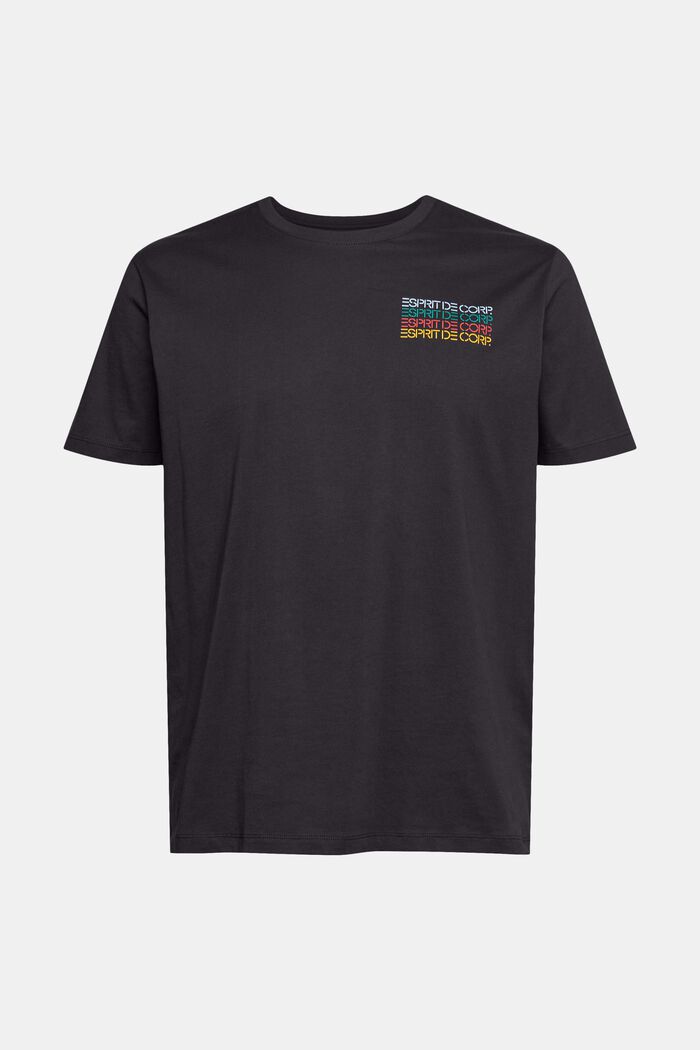 Jersey-T-shirt med färgglatt logotryck