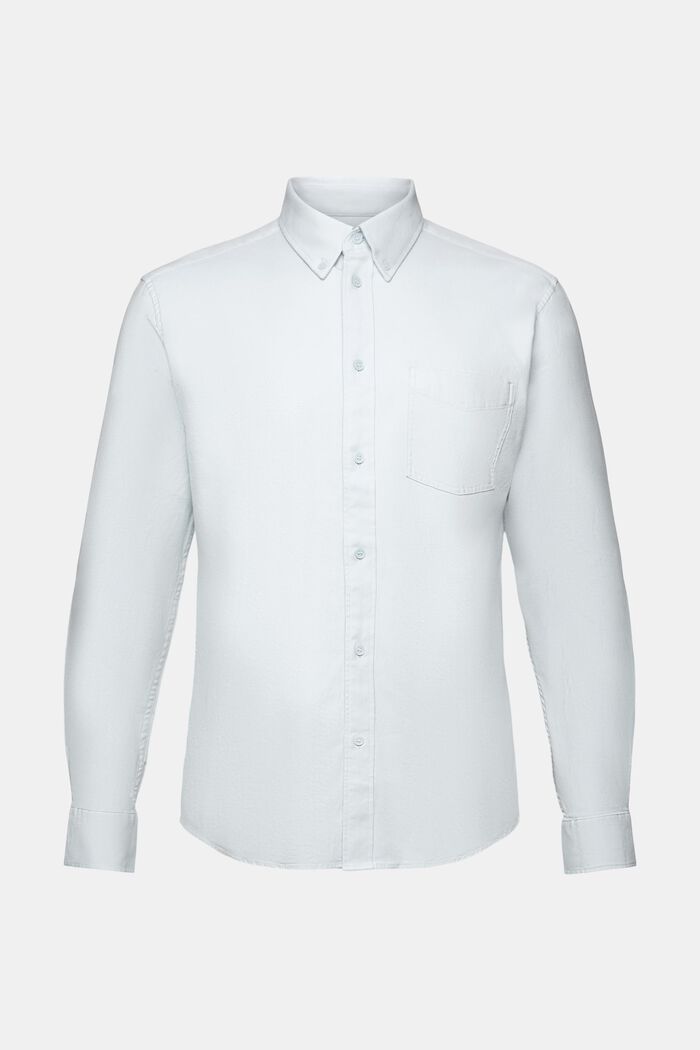 Skjorta i twill med normal passform, PASTEL BLUE, detail image number 7