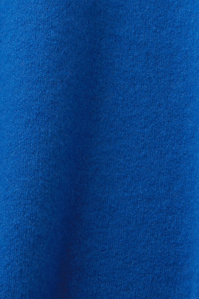 Tröja i ullmix med rund ringning, BRIGHT BLUE, detail image number 5