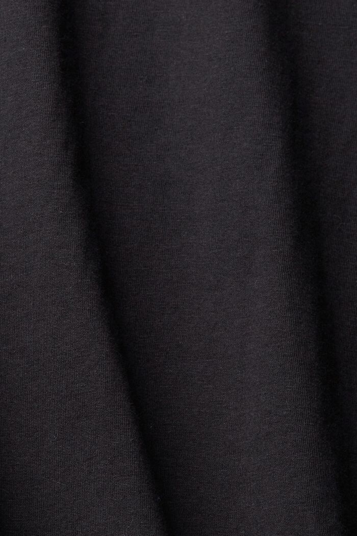 T-shirt i jersey med tryck framtill, BLACK, detail image number 1