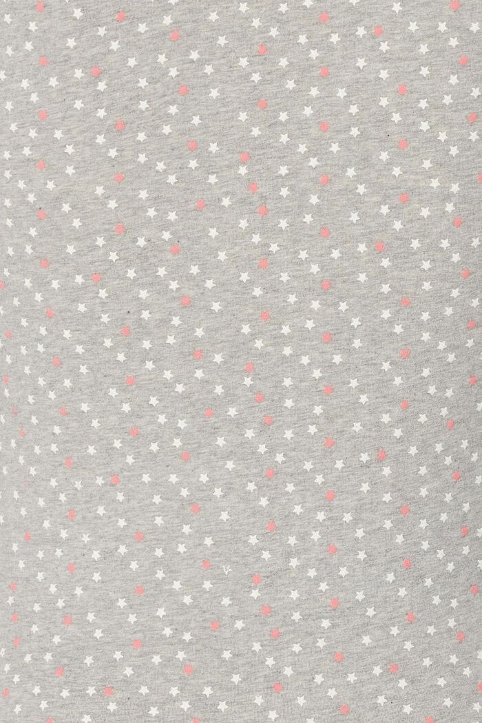 Pyjamasset med stjärnmönster, ekobomull, LIGHT GREY MELANGE, detail image number 5