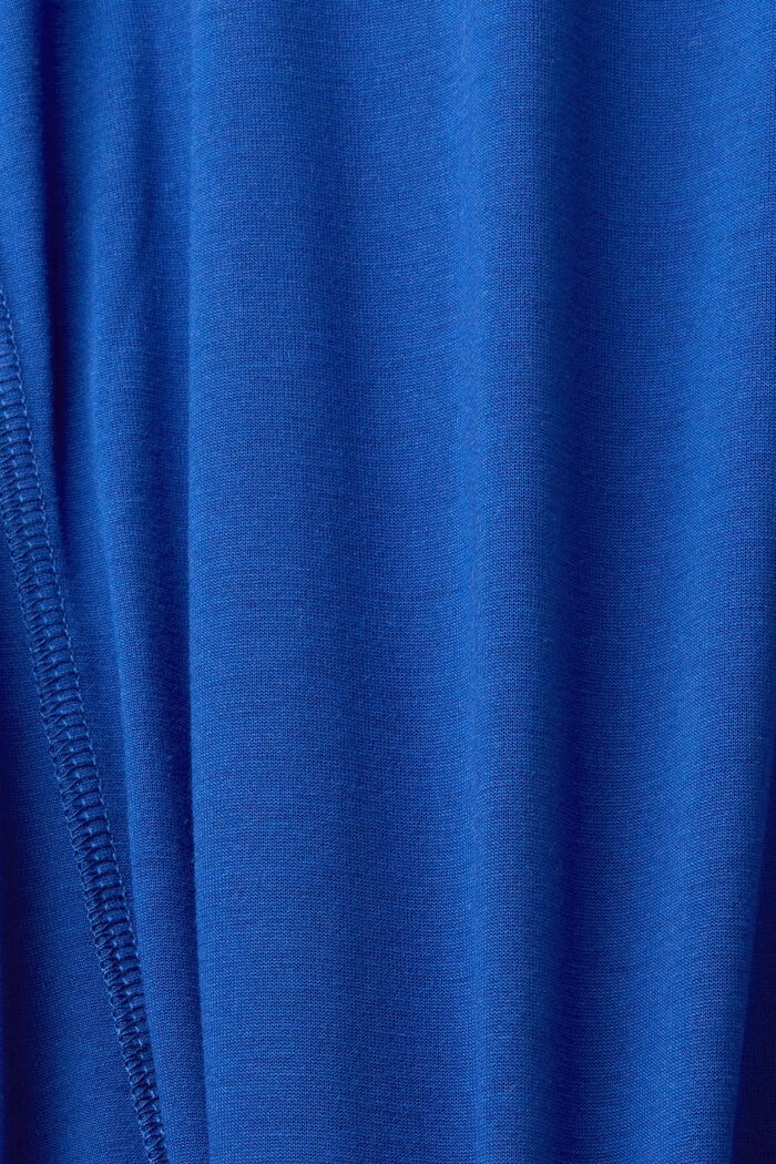 Långärmad topp med huva, LENZING™ ECOVERO™, BRIGHT BLUE, detail image number 7