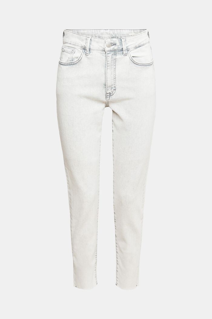 Stretchiga mom-jeans med hög midja, GREY BLEACHED, detail image number 2