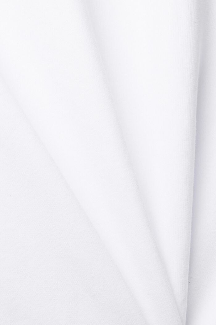 Återvunnet material: enfärgad sweatshirt, WHITE, detail image number 5