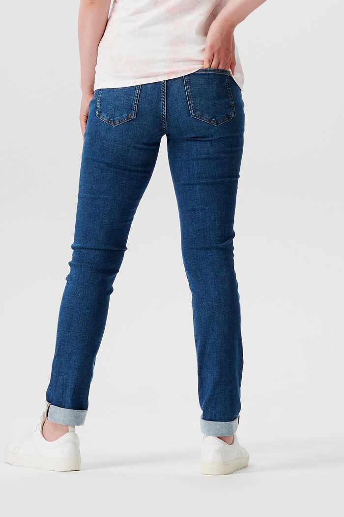 Jeans med smal passform och mudd över magen, MEDIUM WASHED, detail image number 1
